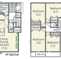 2号棟間取り(間取)