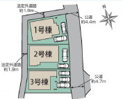 【新築一戸建】厚木市愛名-全3棟-3号棟◇敷地約37坪超 3LDK+書斎◇カースペース3台！