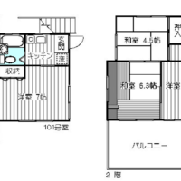4DK+1K×2戸 賃貸併用住宅(間取)
