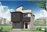 【新築戸建】厚木市第2金田 3号棟◇4LDK+WIC+スカイバルコニー+駐車2台！LDK広々16.5帖！